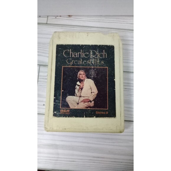 Charlie Rich 8track Greatest Hits 8-Track Cartridge Tape - Picture 1 of 4